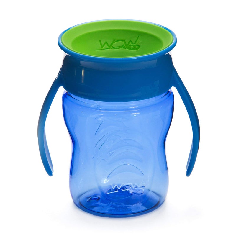 WOW GEAR Wow Cup for Baby 360 Trainer Sippy Cup, Blue, 7 oz / 207 ml - Image 1